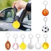 Fashionable Basketball Keychains Sturdy PU Sponge Pendant Keyrings Accessory for Sports Fans and School Clubs Daily Use