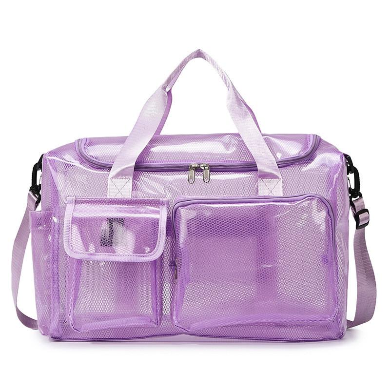 Pvc Mesh Beach Drift Travel Bag With Trolley Waterproof For Casual Trips