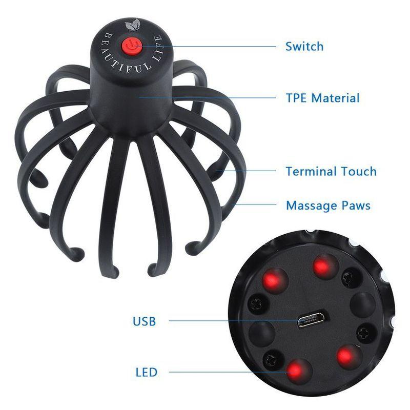 HOMTEC - USB Rechargeable Head Scalp Massager