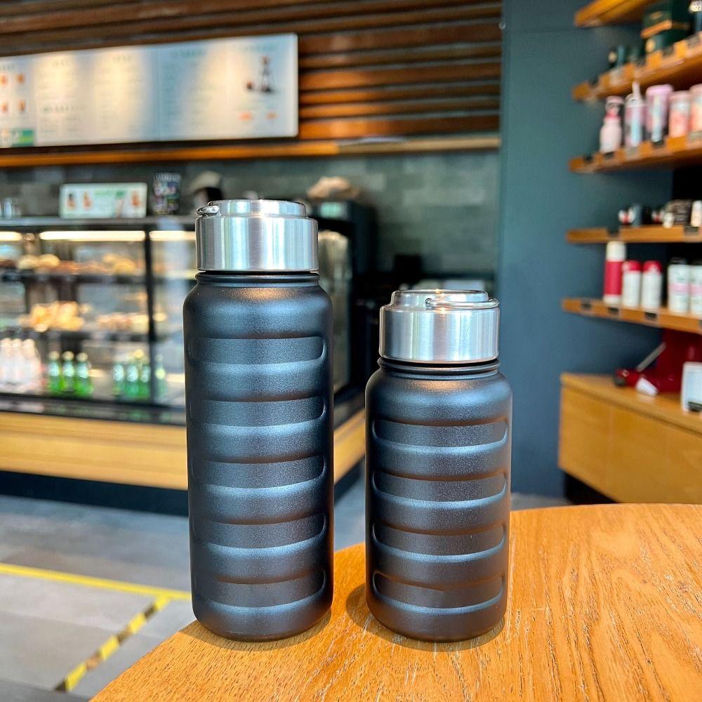 Leakproof Design Thermos Water Bottles Double Wall Large Capacity Bottle  Fitness Sports