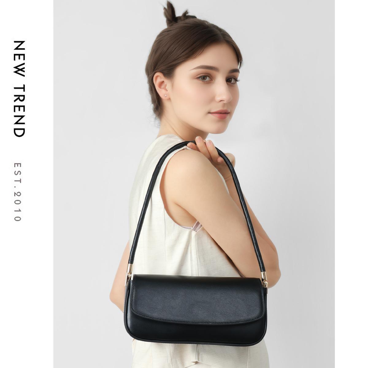 

Новая сумка-тоут для женщин, сумка через плечо и сумка-подмышка из натуральной кожи чёрный