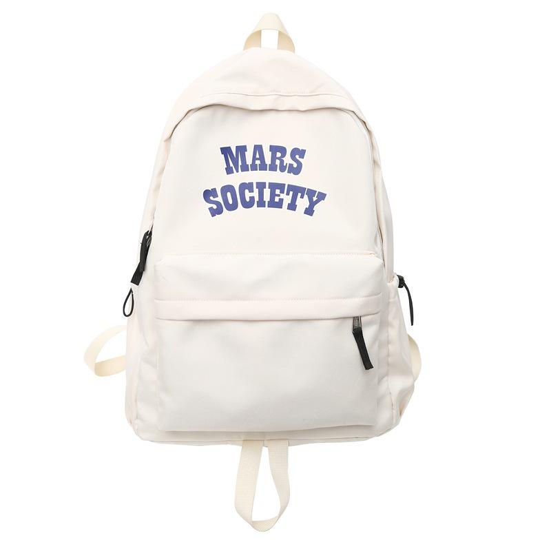 

Универсальный рюкзак большой вместимости для студентов - простой дизайн, подходит для колледжей, средних и старших классов, для мальчиков и девочек. Single Backpack белый