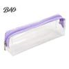 Lightweight Transparent Pouch Clear PVC Pencil Case, Waterproof Stationery Bag for Students, School Case Pen Exam, Large Capacity Zipper Splash-proof