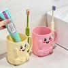 Cartoon Thickened Toothbrush Cup Plastic Multipurpose Toothbrush Storage Rack Toothbrush Holder for Bathroom Accessory