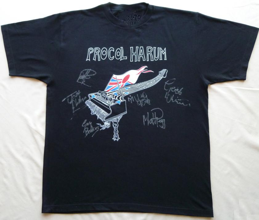 Vintage Procol Harum Signature Members Cotton Black Full Size Unisex Shirt TR161 Unisex T-Shirt S