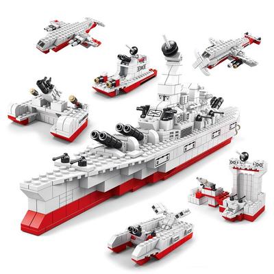 [Block-Pack kompatibilní s Real Night-Lego] E Sada námořních válečných lodí E