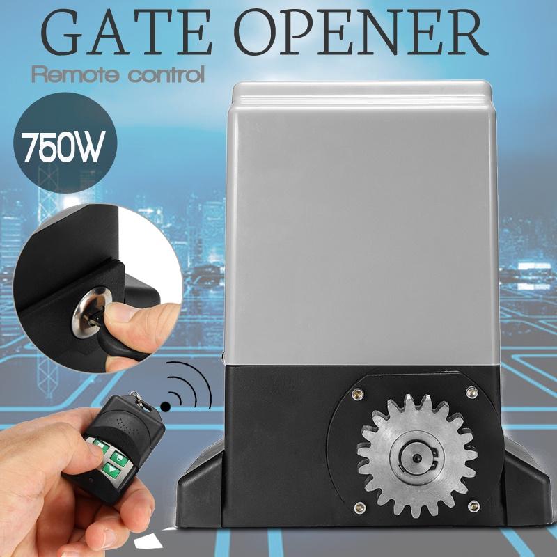 750W Electric Remote Control Sliding Door Machine Flat Door Motor Villa Door Electric Gate Opener with 2 Remote Control