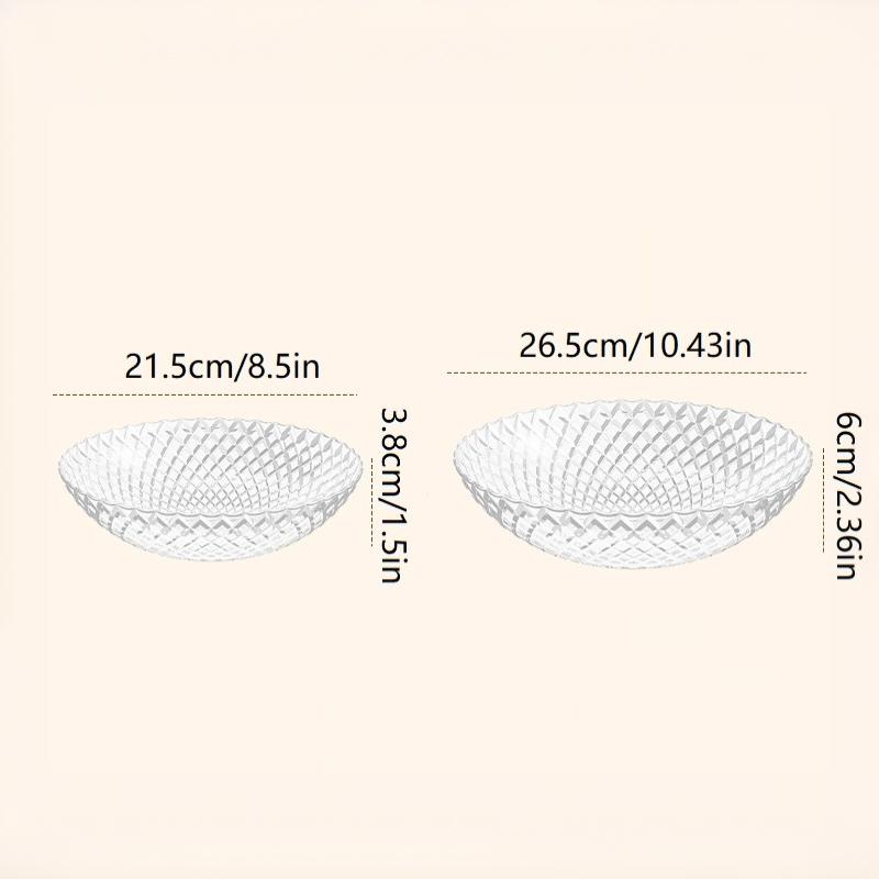 Exquisite Flower Shaped Transparent Fruit Plate Plastic Dessert Salad Tray Light Luxury Household Snack Plate