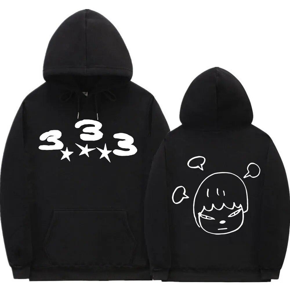 Bladee 333 Hip Hop Trend Skate Drain Gang Hoodie Tops Unisex Hipster Casual Sweatshirt Unisex Women Fashion Artistic Sense Hoodies
