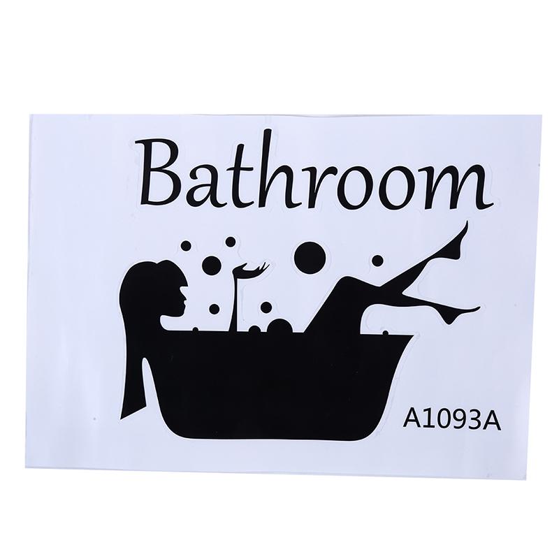 Buy Beauty Bathroom Art Decal Bath Time Vinyl Sticker Creative Home ...