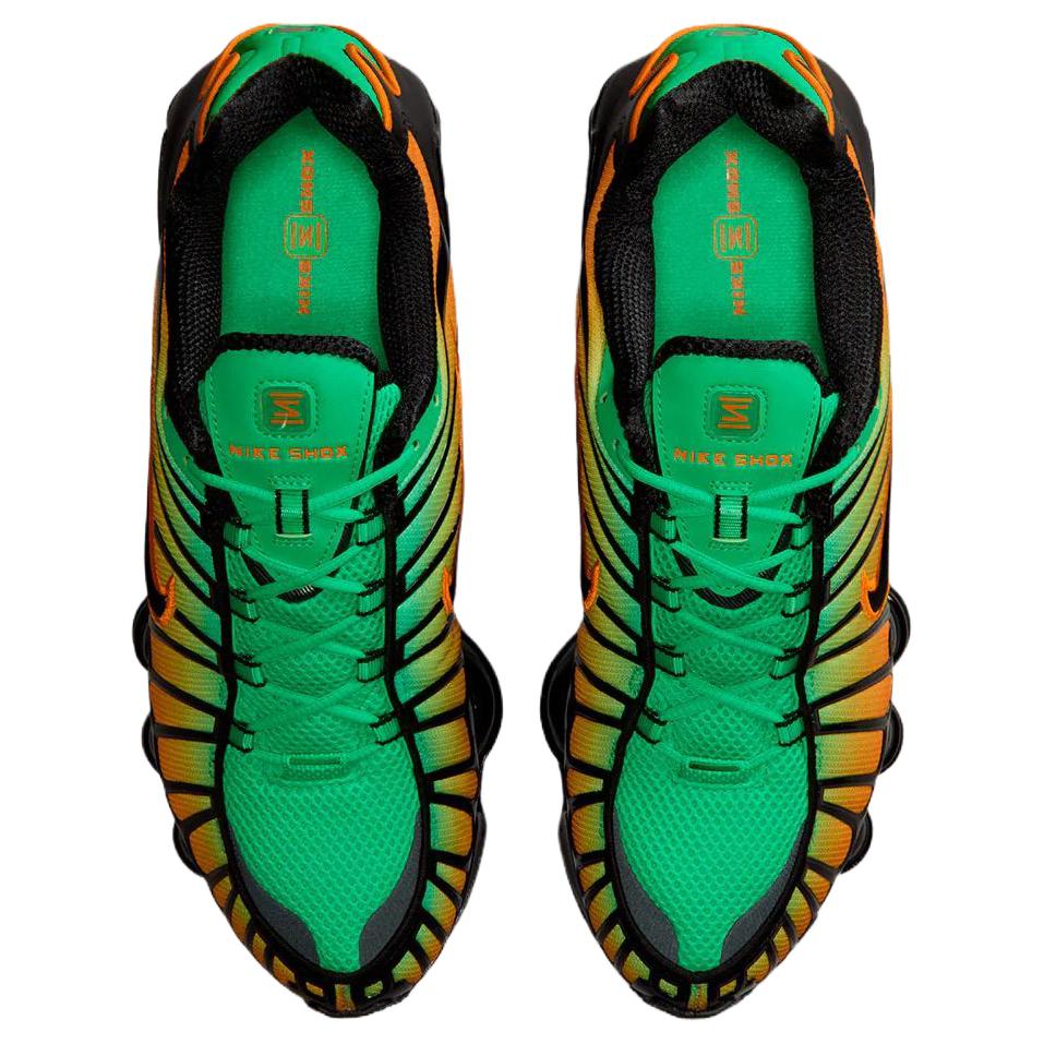 Nike Shox TL Green Shock Bright Céramique Baskets Homme Multicolore Noir AV3595-301