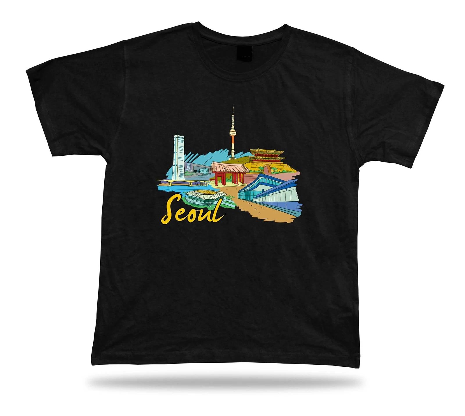 Seoul Gyeongbokgung N Seoul Tower Deoksugung Gwanghwamun tshirt tee gift apparel 4XL