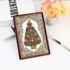 Special Shaped Xmas No Lines Rhinestone Art Hand Craft Kit 50 Pages Crystal Notepad Sketchbook for Birthdays Or Christmas Gifts