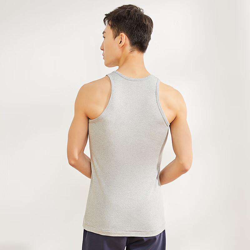 Yiershuang Men's Ribbed Antibacterial Sleeveless Undershirt