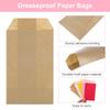 uxcell 100pcs Kraft Paper Treat x Kraft Candy Flat Favor Small Gift Bags for and Brown Bags, 6" 3" Oil-Proof Bags, Bags, Bakery, Cookies, Desserts,