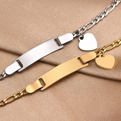 Personnalisation du nom Gravure de la date de naissance Bracelets, Cadeau d'anniversaire personnel, Bracelet en acier inoxydable