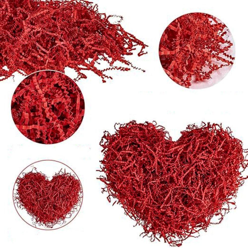 20/100g/Bag Packaging Filler Raffia Shredded Paper Colorful Gift Basket Filler Wedding Decoration