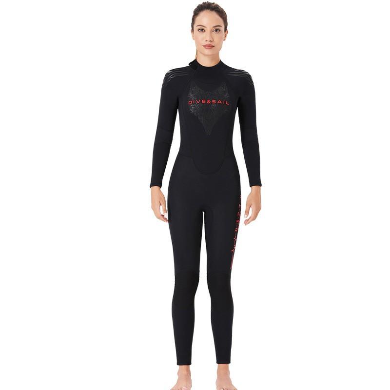 3mm Neoprene Wetsuit Men Women Full Body Long Sleeve Diving Surfing Swimming Thermal Protection