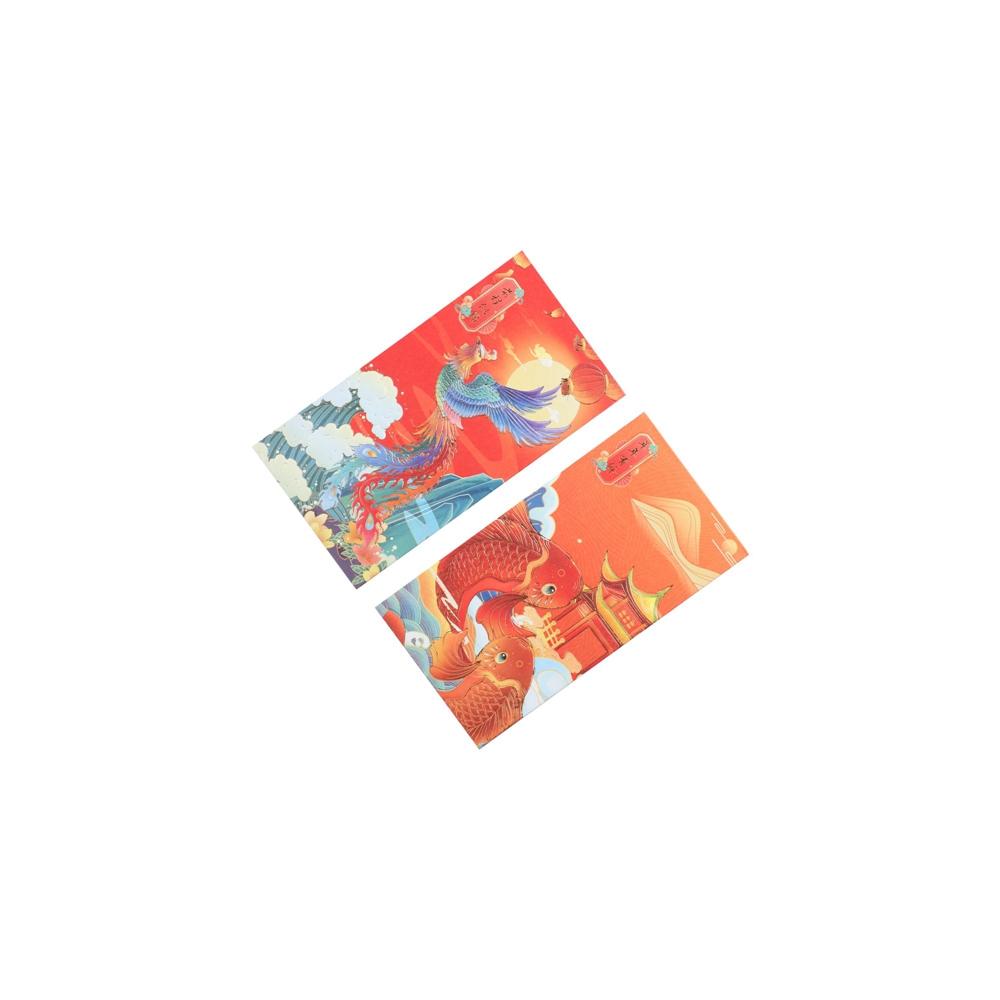 Lucky Money Blessing Crane Hot-Stamping Bless Pocket Red Pocket Red Envelope Chinese New Year