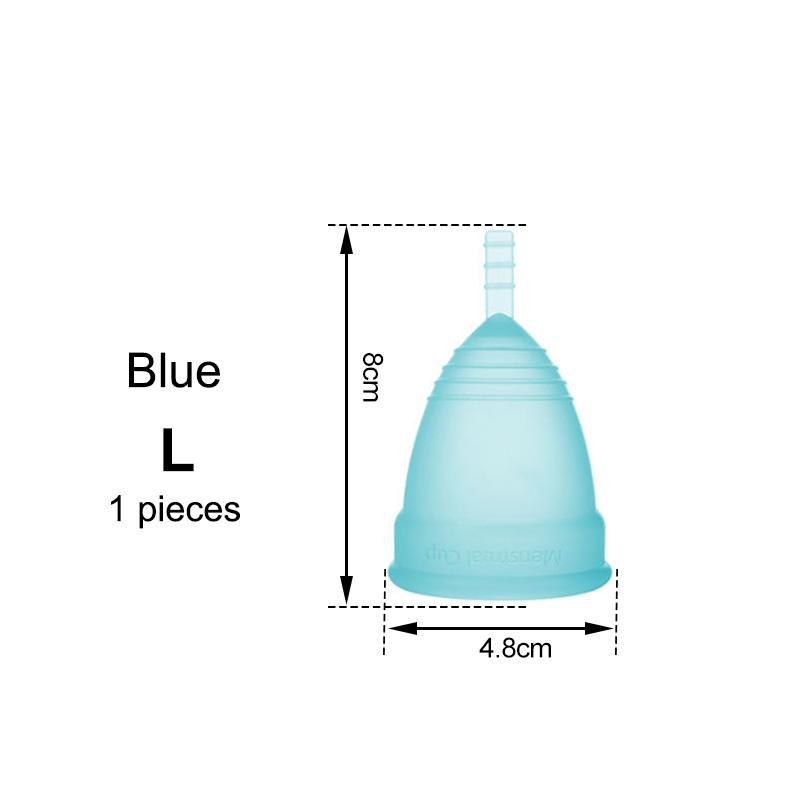 Medical Silicone Menstrual Cup – Leak-Free, Reusable Period Cup for Women, Up to 12 Hours Protection, Soft & Comfortable XS/S/L 4 Colors