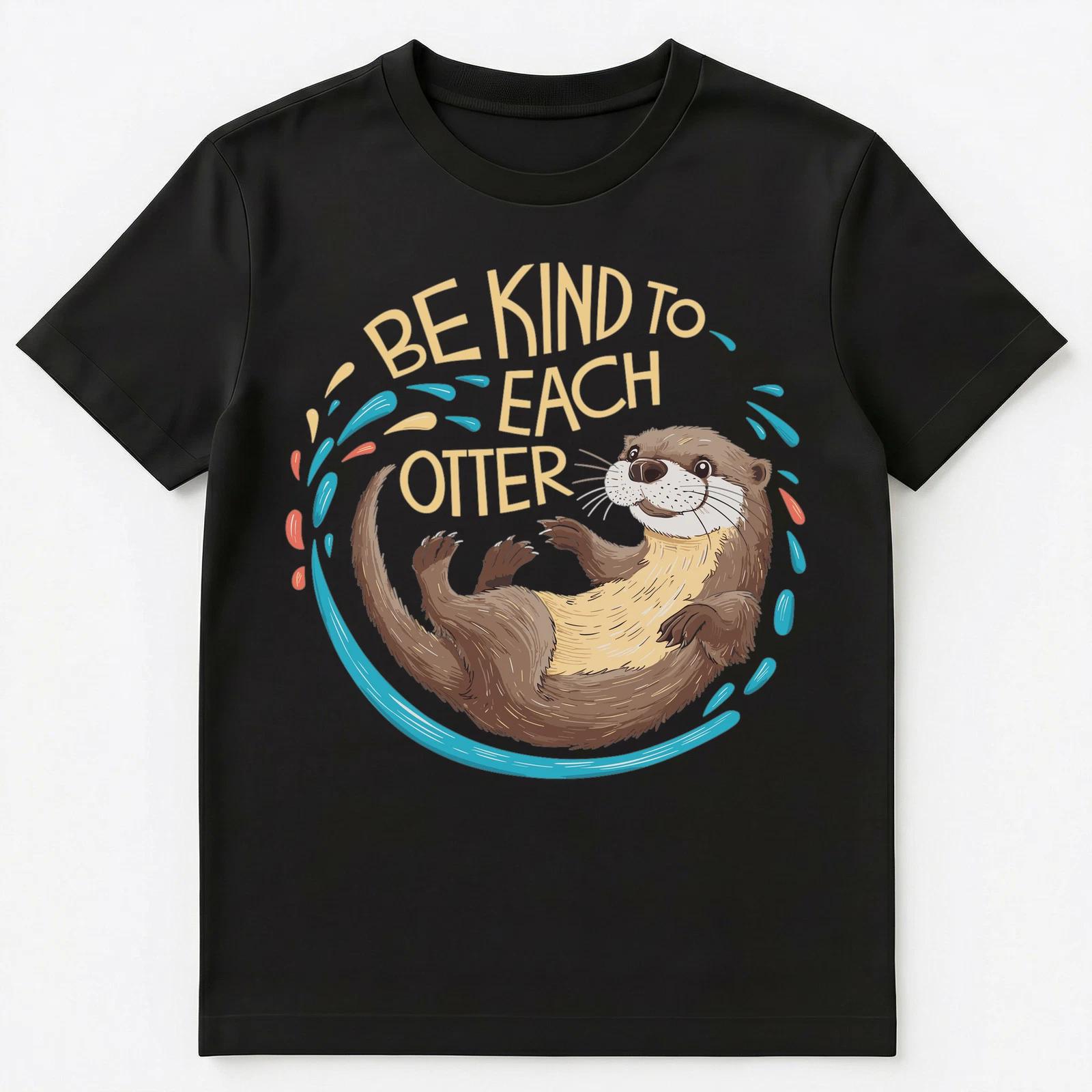 Be Kind Otter Pun Unisex T-Shirt S