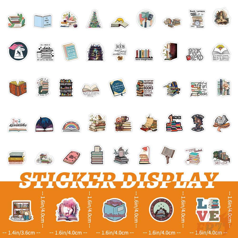 100 szt./zestaw Śmieszne naklejki artystyczne do czytania DIY Modne naklejki