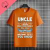 Unisexs Funny To Be An Uncle Again Slogan Tshirt Casual Fashion Streetwear 100 Cotton Short Sleeve Round Neck Tshirt