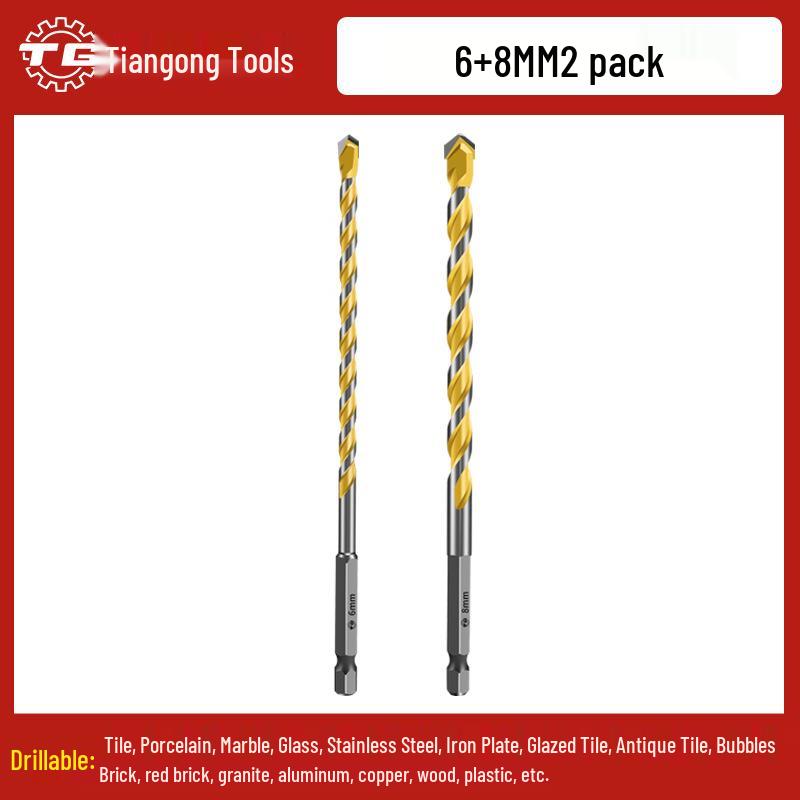 

Сверло Tiangong с шестигранным хвостовиком и треугольным наконечником для бетона, цемента и кирпичных стен