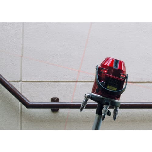 Muratec KDS Super Ray High-Brightness Electronic Laser Level, Main Unit, Receiver, and Tripod, DSL-92SNRSA
