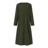 Autumn Winter Women's Loose Large Knitted Lace Loose Large Size Casual Dress
