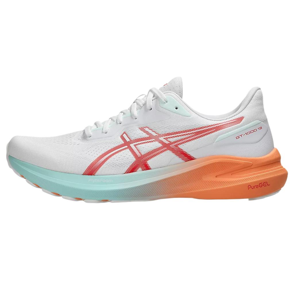 Asics GT 1000 13 White Coral Reef Men Sneakers 1011B858-101