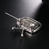 TV Television Shape Brooch Enamel Scarf Clip Corsage
