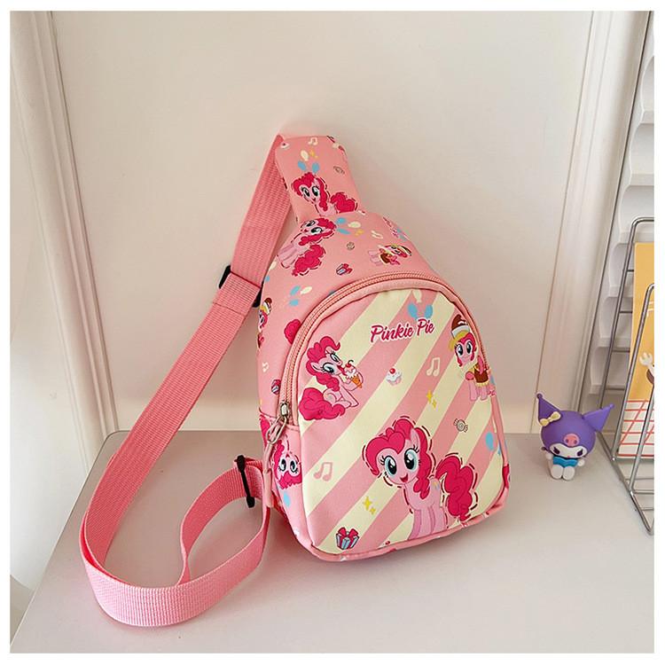 Cartoon Stylish New Chest Bag For Kids Lightweight Fashionable Ins Backpack For Boys Girls And