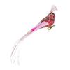 Pink Peacock for Christmas Tree - Birds and Decorations for Christmas Tree 30 Cm