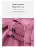 Tennis Print Warm Terry Cloth Loose Round Neck Hoodie for Autumn/Winter