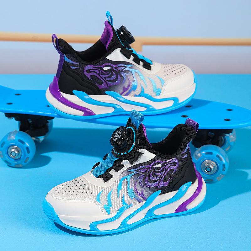 Boys Shoes 2025 Spring New Boys Middle and Older Children Breathable Mesh Shoes Children Fashion Leisure Sports Classmates