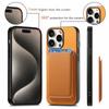 B2 For iPhone 16 Pro Case Detachable Magnetic Card Bag Leather+TPU Phone Cover