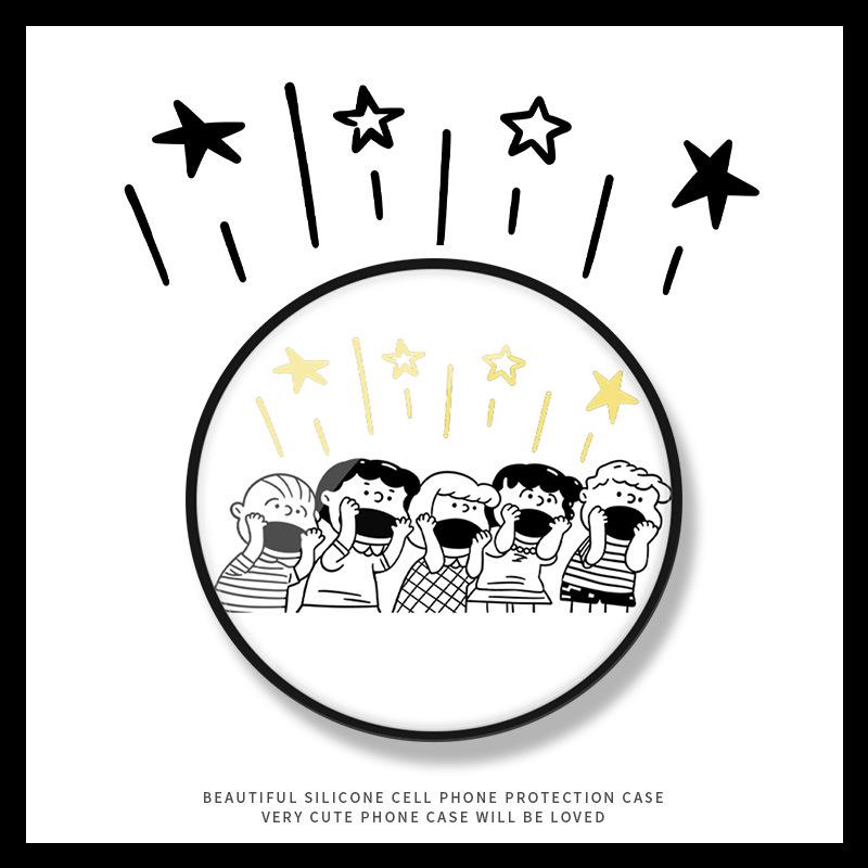 Cute Pet Cartoon Back Cover & Stand for Mobile Phones