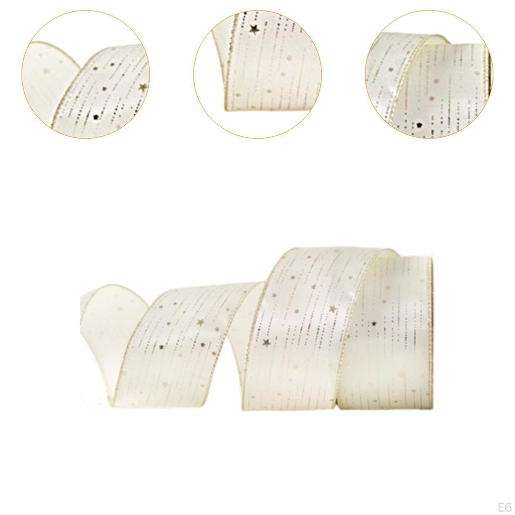 Christmas Ribbon Decoration Craft Gifts Wrapping Decorative for Valentines