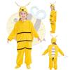 Bee Children Cosplay Jumpsuit Tight Animals Halloween Party Stage Outfit Perform