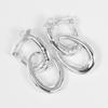 CHANEL Double hoop Earring Silver925 27.2g Women Used