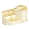 Makeup Organizer Countertop with Drawer 360 Rotating Brush Holder Storage Large Capacity Skincare Cosmetic Display Cases