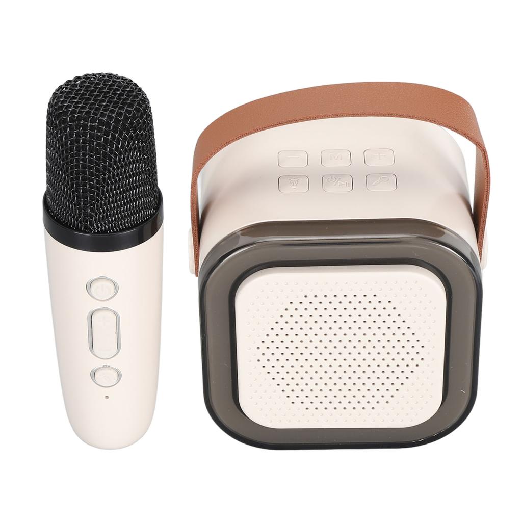 Przenośny system karaoke LED dynamiczne światło mały głośnik Bluetooth z mikrofonem dla dzieci w wieku od 4 do 12 lat i dorosłych