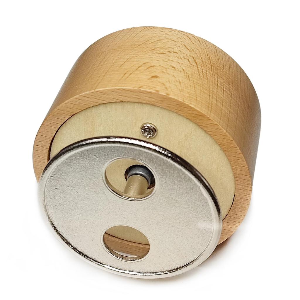 Falado Mini Wooden Animal Rotary Music Box with Cute Rabbit Ornament You Are My White and RR001 (Tune Sunshine), Beige,