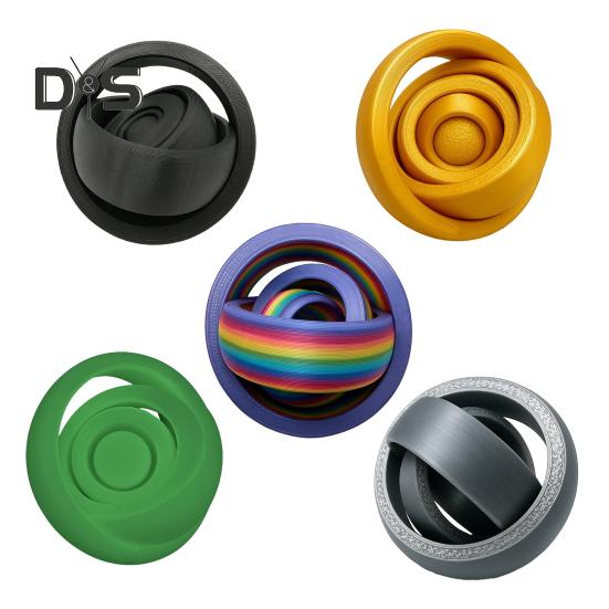 Fidget Ring Toy for Adults Teens Rotating Stress Relief Spinner for Focus Anxiety Relaxation EDC Desk Sensory Toy