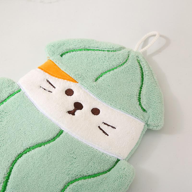 Cartoon Fruit Animal Hand Towel Hanging Coral Fleece Small Towel Children'S Hand Towel Soft And Absorbent