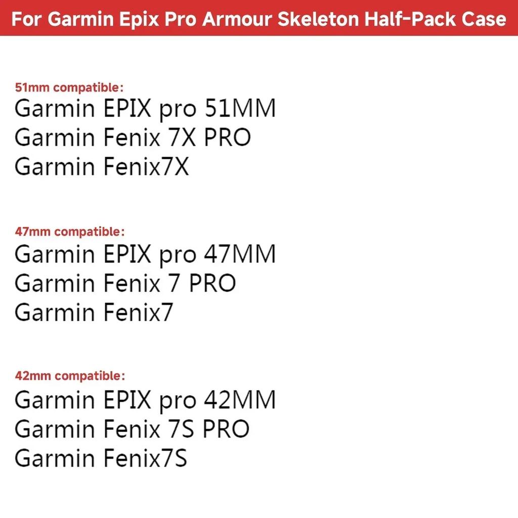 NEW Protective Case Hollow Protective Shell For Garmin Fenix 7 7S 7X Bumper Silicone Cover For Garmin Epix Pro 42 47 51mm Cover