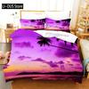 Summer Bedding 3d Printed Set Fashion Kids Adults Duvet Cover Set Pillowcase Cute Funny Bedclothes Blue Home Textile