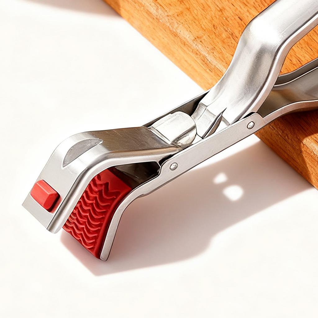 Heat Resistant Kitchen Bowl Tongs with Non-Slip Grip for Plates Dishes Steam Stainless Steel Utensil