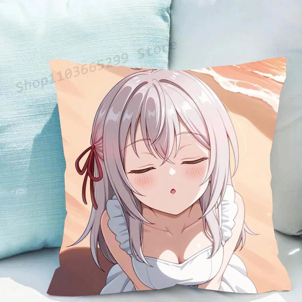 1pc Anime Nakano Nino Pillow Case Square Bedroom Sofa Leisure Comfort Cushion Car Living Room Home Decoration